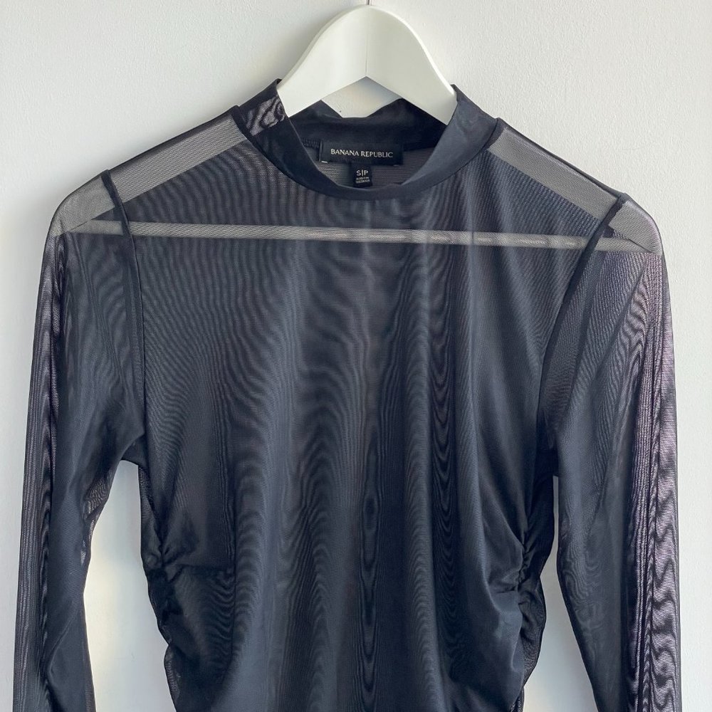 Sheer black top from Banana Republic